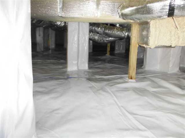 <p>This dry crawl space can even be used for storage now!</p>