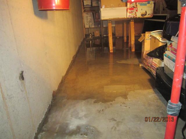 Flooded Basement in New Haven County
