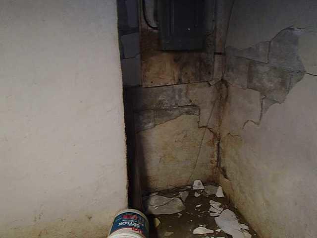 Cracks around major utilites