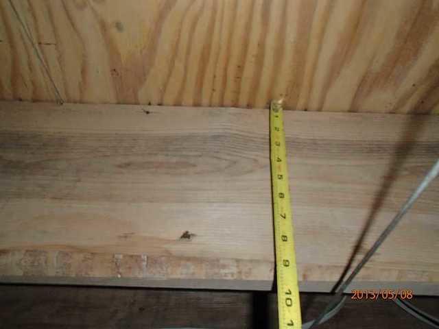 Measuring the floor joists
