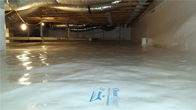 Finished Crawl Space Encapsulation