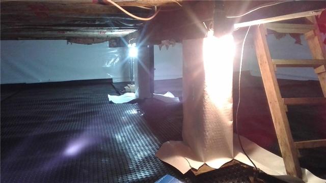 Wrapping Crawl Space Posts