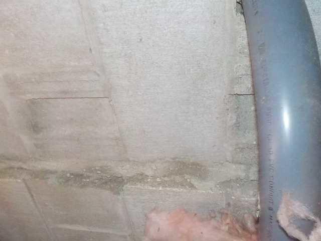 Crumbling Walls in Crawl Space