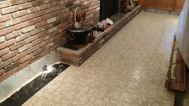 This part of the basement wasn't waterproofed and the cement blocks were cold and unappealing. Water could easily find its way into this room from all the flooring and walls not being water resistant. Thankfully this homeowner gave us a call to help him out!