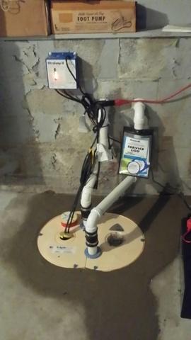 We installed our TripleSafe Sump Pump. It is an industry leading sump pump that runs off its own backup battery. If your power were to ever go out, you don't have to worry about making sure your generator turns on for it to work!