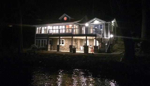 Lighting up the night sky in Keuka Park