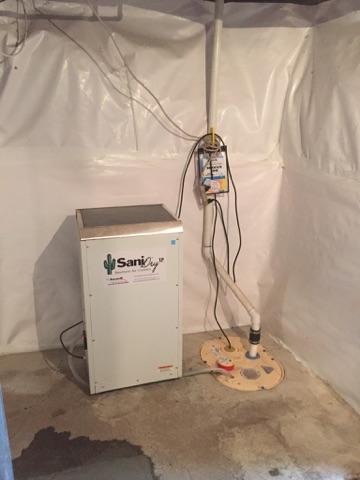 SaniDry Dehumidifier System in Mansfield, Massachusetts