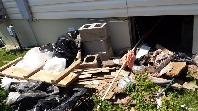 Debris Filled Crawl Space