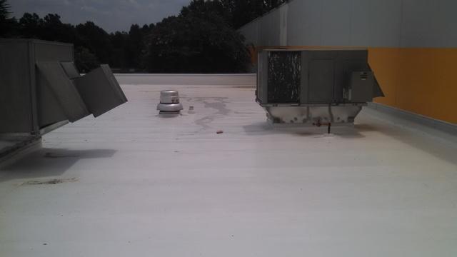 Right side of roof