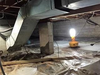 HVAC System in the Crawlspace