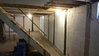 CarbonArmor Strips in Cedar Falls Basement