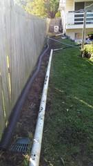 Buried Discharge Line and LawnScape