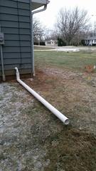 Preparation for Buried Discharge Line