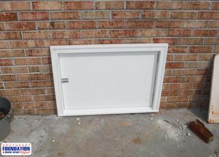 The Custom Crawl Space Door installed in Biscoe, NC