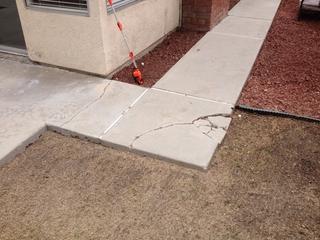 Cracked and Sunken Concrete Irvine, Ca.