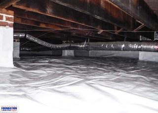 By installing the CleanSpace Crawl Space Encapsulation System we are able to seal out cold winter draft of the home.