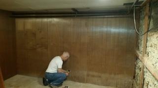 Damaged Wood Paneling