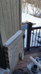 Discharge Pipe Being Installed