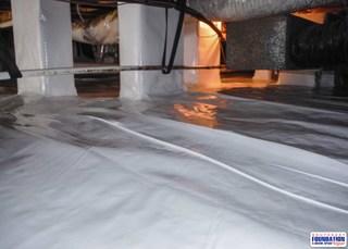 By sealing off the crawl space of the home we are able to trap the bought air in the crawl space and pushing it back into the home allowing the homeowner to have a reduction in their electric bill.