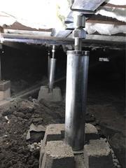 Smart Jacks and Beam Installed in a Crawl Space in San Luis Obispo