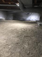 This is a photo of the crawl space before we encapsulated it.
