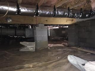 Damp, dirty space