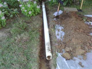 Discharge Line in Creve Coeur, MO Before Covering