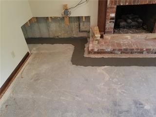 Against the Wall and Around the Fireplace