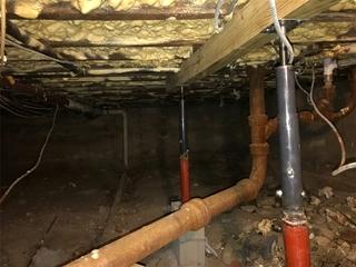 The existing system could no longer support the weight of the home.