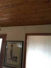 A drywall crack like this can be a potential sign of foundation problems