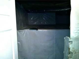 The CleanSpace Encapsulation keeps this crawlspace clean and dry.