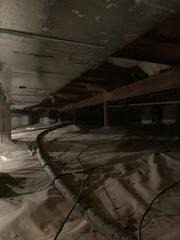 This dirty crawlspace needed a facelift!