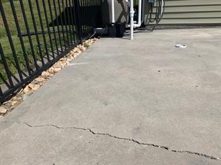 These cracks are from sinking and settling.