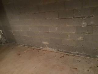 This wall was bowing and starting to crack.