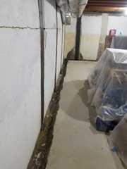 The CarbonArmor strips on this wall are perfect for this type of horizontal cracking. They provide flexibility while maintaining their tensile strength.