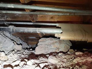 The area before the crawl space supports are installed.