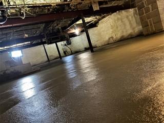 And that is a wrap, this homeowner now has a basement that will not flood along with a beautiful brand new concrete slab.
