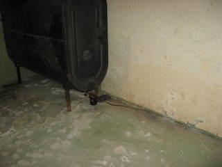 Basement floor before WaterGuard