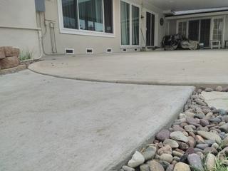 This is the main area of the sidewalk that needed the most lift and stabilization.