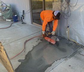 Before we can repair the foundation, any concrete in an area where a pier is to be installed will need to have the existing concrete removed.