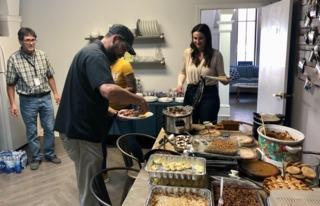 It was a delicious spread, everyone brought something amazing!