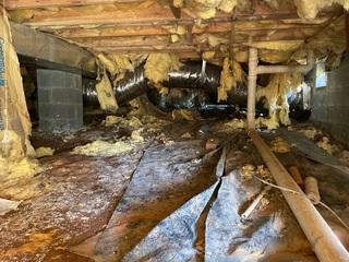 Failing Fiberglass Insulation