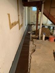 Brentwood, MO Basement Gets Waterproofing System Installed