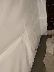 CleanSpace prevents water vapor from permeating through the walls, while also directing wall leaks to flow into the WaterGuard.