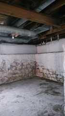 Water has caused these basement walls to become unsightly.