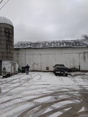Exterior of the barn before work began