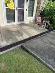 PolyLevel & NexusPro Joint Sealant will be installed to repair the slab and patio cracks