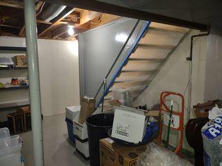 This is an inside look at Mary's basement prior to our waterproofing installations. She had no sump pump present and water leaks through the wall after heavy rains so a new system was needed!
