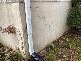 Many customers see cracks like this on both the exterior and interior of their home. This can indicate the home may have foundation issues