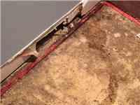 The water seeping through the walls in this home needed to be cut and sealed against water so no further damage occurs. To stop water from leaking into the basement, our team installed a CleanSpace barrier.